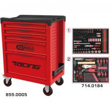 Servante RACING 5 tiroirs équipée de 184 outils