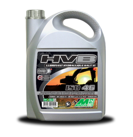 Lubrifiant huile hydraulique minérale HVB grade ISO 32 - 46 - 68