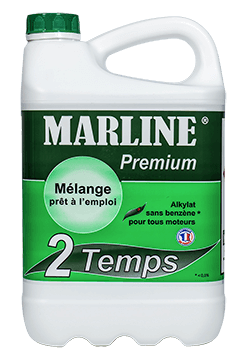 Bidon 5 litres de mélange MARLINE Premium 2 Temps - Quincaillerie Gervais,  réseau MASTERPRO