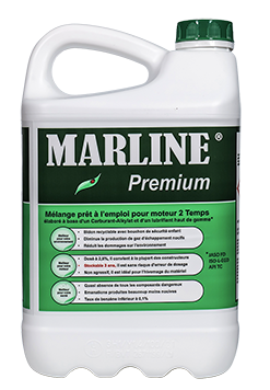 Bidon 5 litres de mélange MARLINE Premium 2 Temps - Quincaillerie Gervais,  réseau MASTERPRO