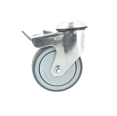 Roulettes à œil Pivotante, Bandage Caoutchouc 35 à 75 Kg | Contact SARL GSM