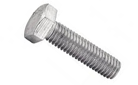 VIS TETE HEXA FILETAGE PARTIEL INOX