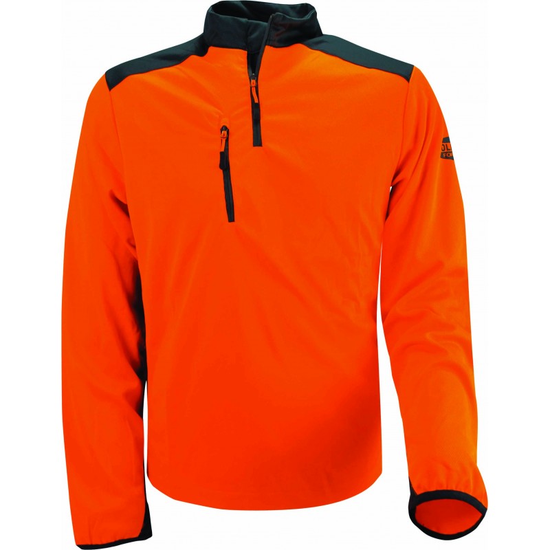 Pull léger Orvis truite fesses tricot orange 1/4 zip pêche chemise moyen
