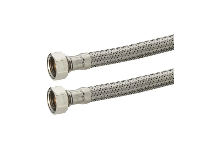Flexible tressé acier 46 cm - filetage G1/2 mâle/femelle main image 1