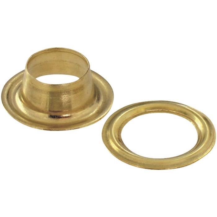 Œillets Laiton, Acier, Inox – DIN 7332, Diamètre 10 à 16 Mm, Pour Bâches, Bannières
