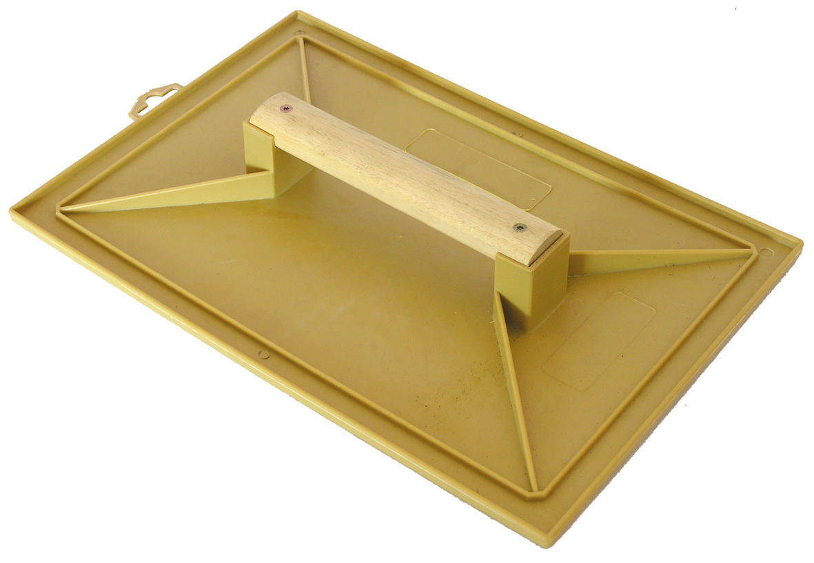 Taloche en aluminium 13'' x 13'' (33 x 33 cm) avec manche en bois