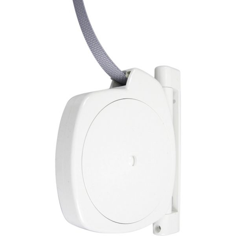 Enrouleur à sangle blanc 14 mm - 5,50 m - CONVIV ZF G443